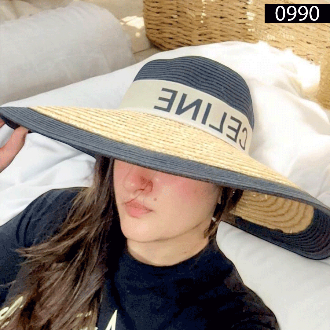 CLN Elite Luxury 0990 Straw Big Bucket Hat