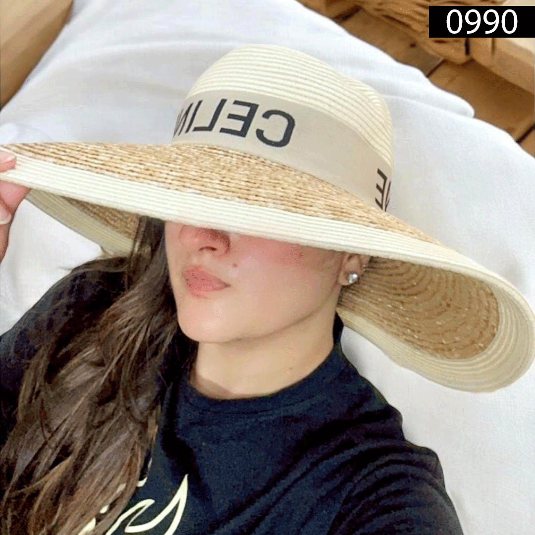 CLN Elite Luxury 0990 Straw Big Bucket Hat