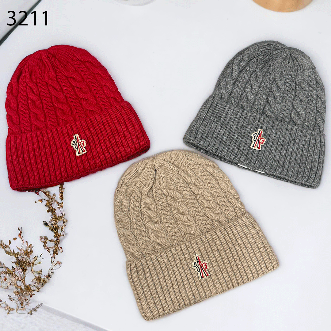 MONCLER Premium Luxury Edition Unisex 3211 Beanie Caps
