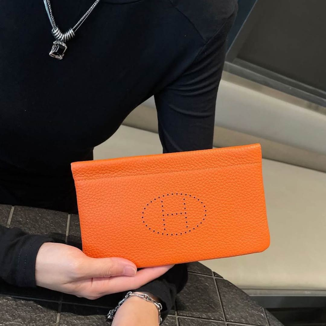 HERMES Premium Luxury Unisex 6911 Pouch