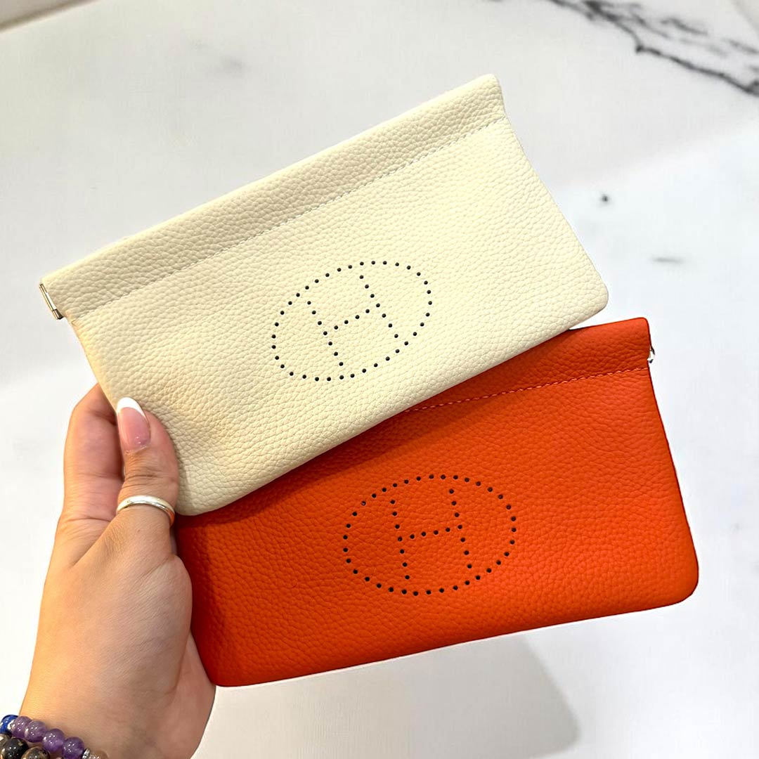 HERMES Premium Luxury Unisex 6911 Pouch
