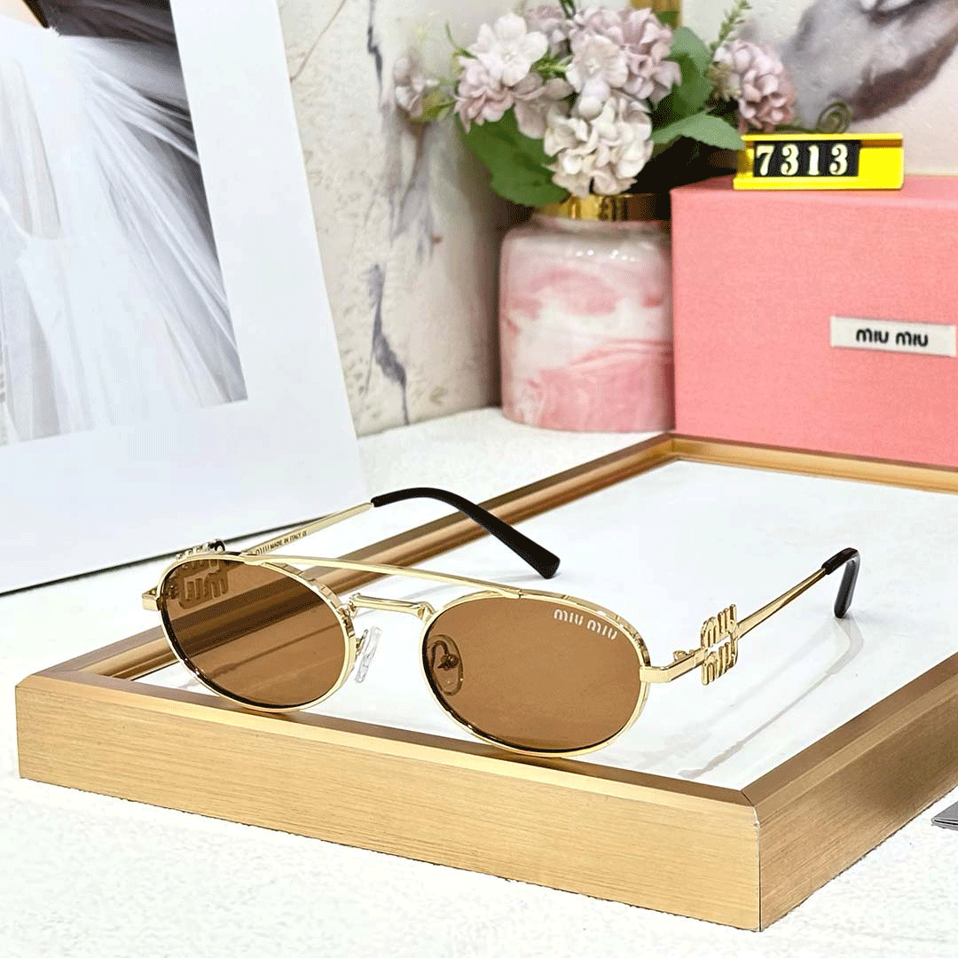 MIU MIU Premium Luxury Women's Aviators 7313