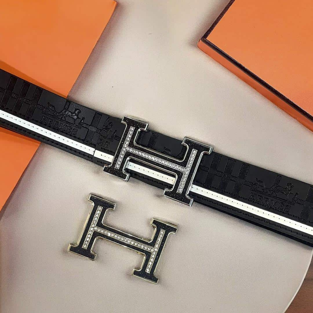 4 in 1 Reversible HRMS Luxe Leather Belt 02 (2 Buckles)
