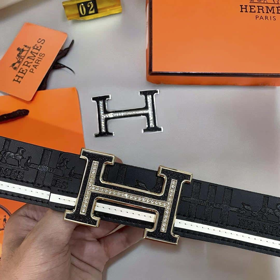 4 in 1 Reversible HRMS Luxe Leather Belt 02 (2 Buckles)